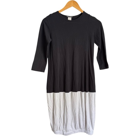 4/$25 Basic Colors Black White Color Block Bubble Hem Dress Knee Length Girls 16 - Picture 1 of 7